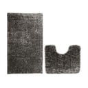 Tumši pelēki vannas istabas paklājiņi tualetei (2 gab.) 80x50 cm Bati – Restilo
