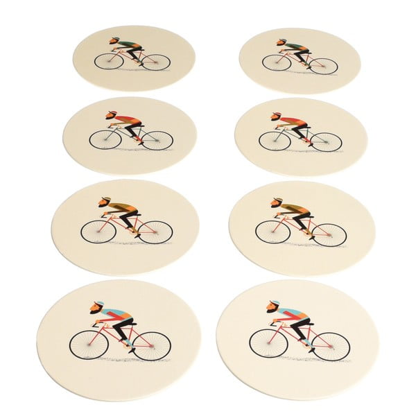 8 papīra paliktņu komplekts Rex London Le Bicycle
