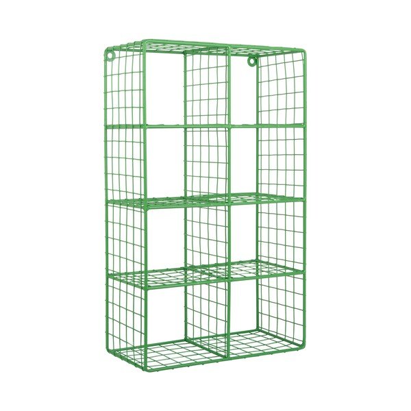 Zaļš daudzlīmeņu tērauda sienas plaukts 30 cm Reja – PT LIVING-image-2