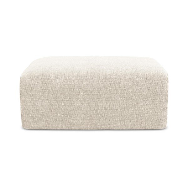 Krēmkrāsas kāju soliņš no šenila auduma Kona – Makamii