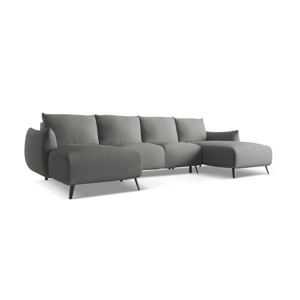 Gaiši pelēks stūra dīvāns Malie – Makamii-image-2