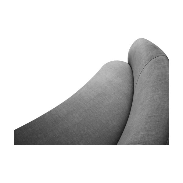 Pelēks samta asimetrisks dīvāns Mazzini Sofas Debbie, labais stūris-image-4