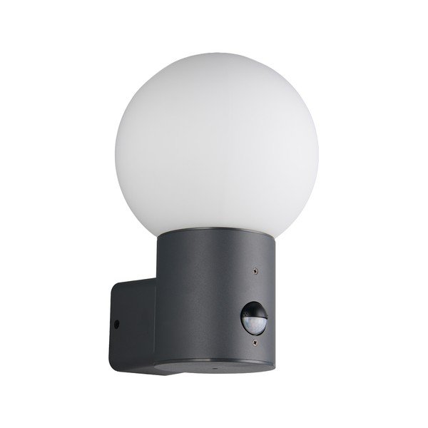 Sienas āra gaismeklis ar kustības sensoru ø 18 cm Mures – Trio