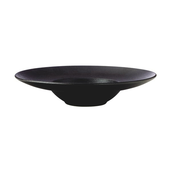 Melns zupas keramikas šķīvis ø 28 cm Caviar – Maxwell & Williams