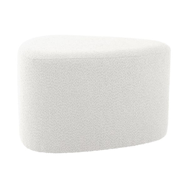 Balts pufs no buklē auduma Ada – Leitmotiv-image-2