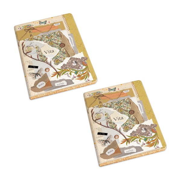 A6 izmēra klades 192 lpp. (2 gab.) Vita – Kartos-image-1