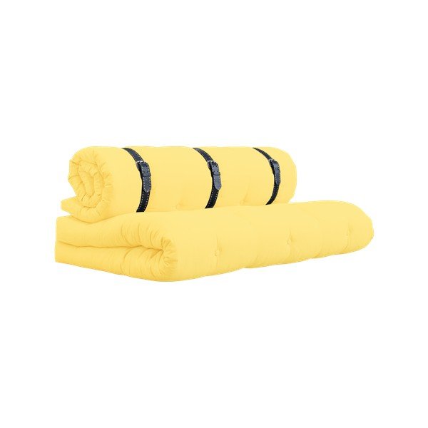 Mainīgs dīvāns ar baltām stepētām ādas siksnām Karup Buckle Up Amarillo-image-2