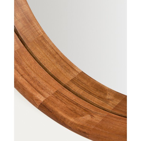 Sienas spogulis ar masīvkoka rāmi ø 49,5 cm Berale – Kave Home-image-4