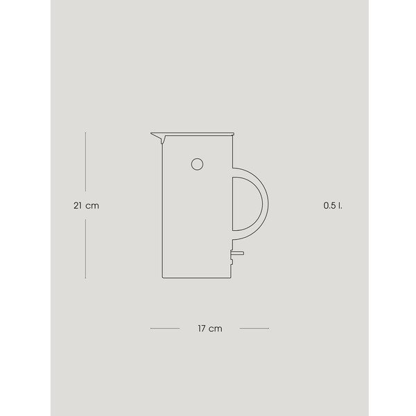 Melna plastmasas elektriskā tējkanna 500 ml EM77 – Stelton-image-3