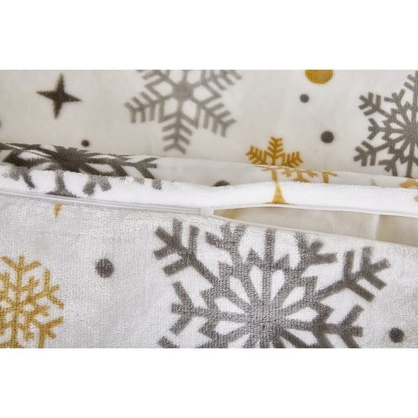 Krēmkrāsas vienguļamā mikroplīša gultas veļa 140x200 cm Magic – My House-image-2