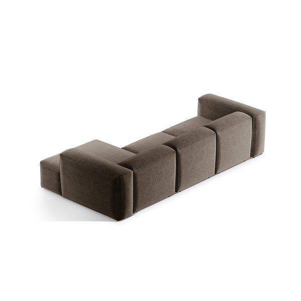 Brūns stūra dīvāns (ar labo stūri/ar zvilni) Bergamo – Cosmopolitan Design-image-4