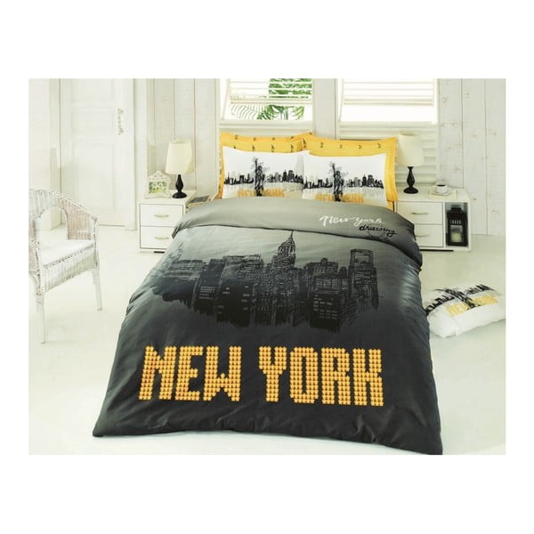 Veļa ar gultas pārklāju Ņujorka, 200 x 220 cm