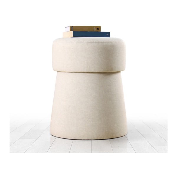 Krēmkrāsas pufs Beans – Artie-image-2