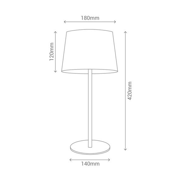 Zila galda lampa SULION Lines-image-2