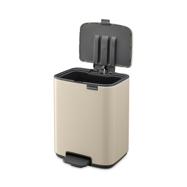 Bēša tērauda atkritumu tvertne ar pedāli 7 l Bo – Brabantia-image-4