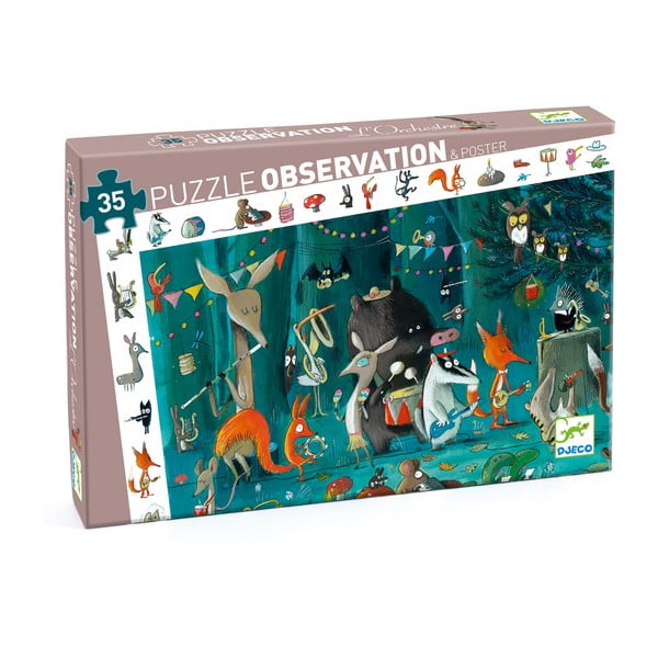 Bērnu puzle Djeco Observation Forest Orchestra