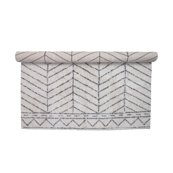 Gaiši pelēks paklājs Bloomingville Cotton, 200 x 300 cm-image-3