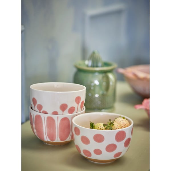 Lašrozā/krēmkrāsas akmensmasas bļodiņas (3 gab.) 500 ml Linora – Bloomingville-image-2