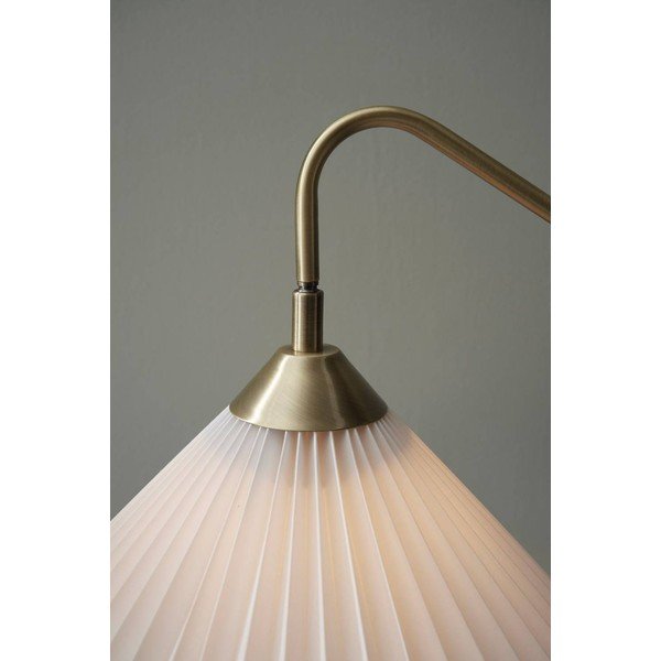 Krēmkrāsas/misiņa krāsas tekstila stāvlampa ar saliekamu konstrukciju (augstums 155 cm) Kate – Ellos Home-image-2
