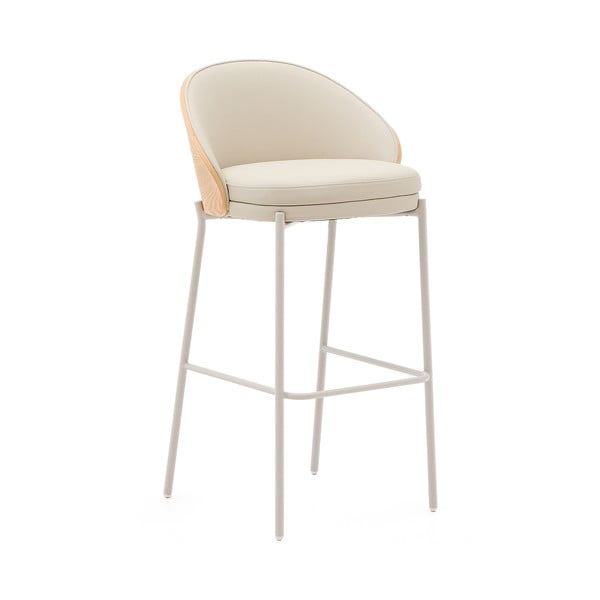 Bēšs/dabīga toņa bāra krēsls (sēdekļa augstums 77 cm) Eamy – Kave Home