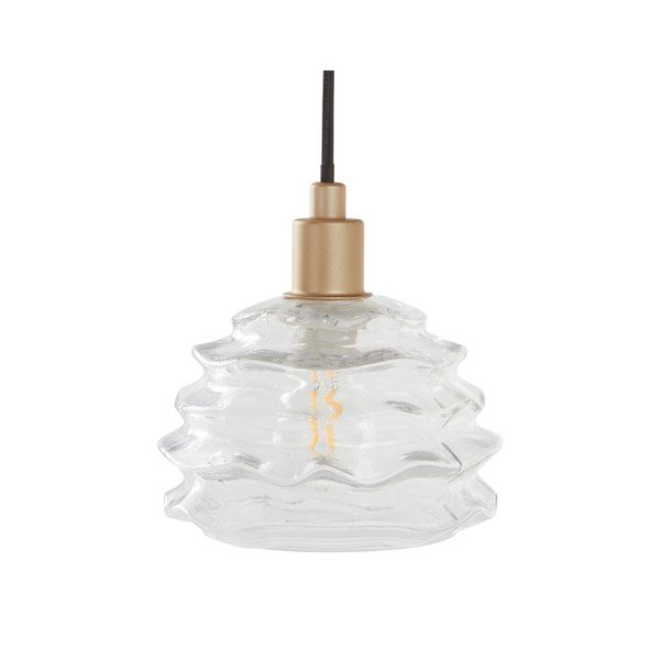 Zelta krāsas stikla piekaramā lampa ø 15 cm Fall – Jotex