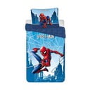 Zila vienguļamā kokvilnas bērnu gultas veļa 140x200 cm Spider-man "Blue" – Jerry Fabrics