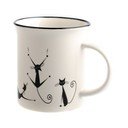Porcelāna krūze Dakls Cats Nero, 310 ml