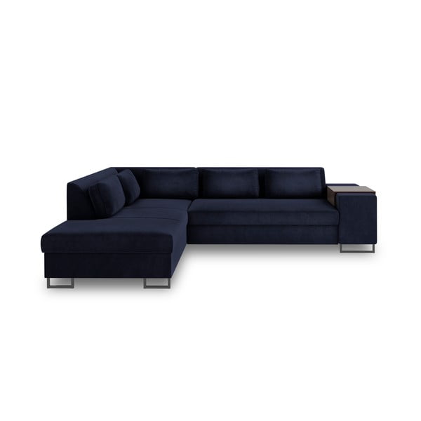 Cosmopolitan Design San Diego tumši zils dīvāns, kreisais stūris