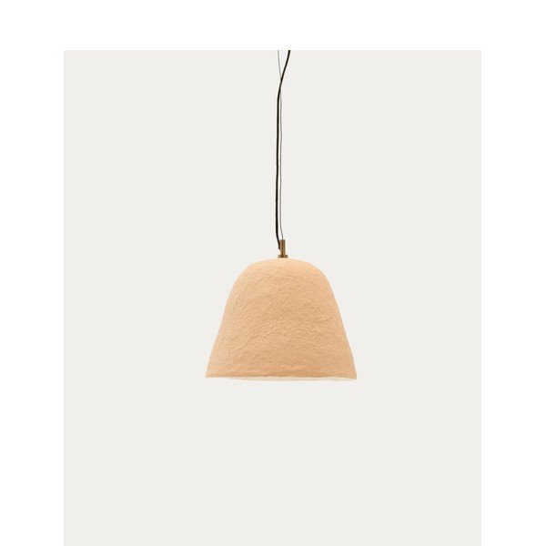 Bēša piekaramā lampa ø 25 cm Lisora – Kave Home-image-3