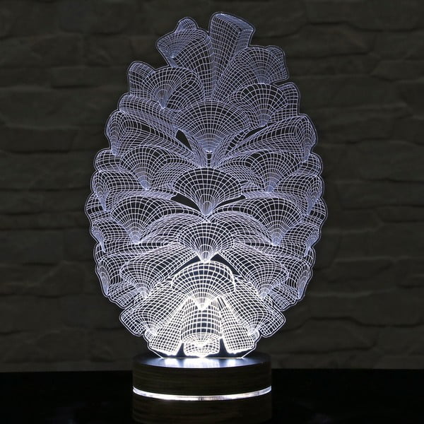 3D galda lampa Cone