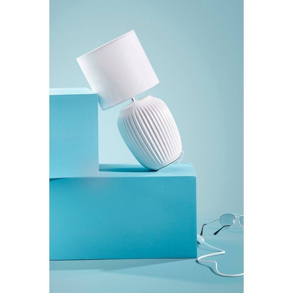 Balta keramikas galda lampa (augstums 41 cm) Karlsson – Jotex-image-3