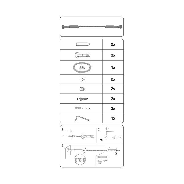 Metāla izvelkama aizkaru stanga Race – Gardinia-image-2