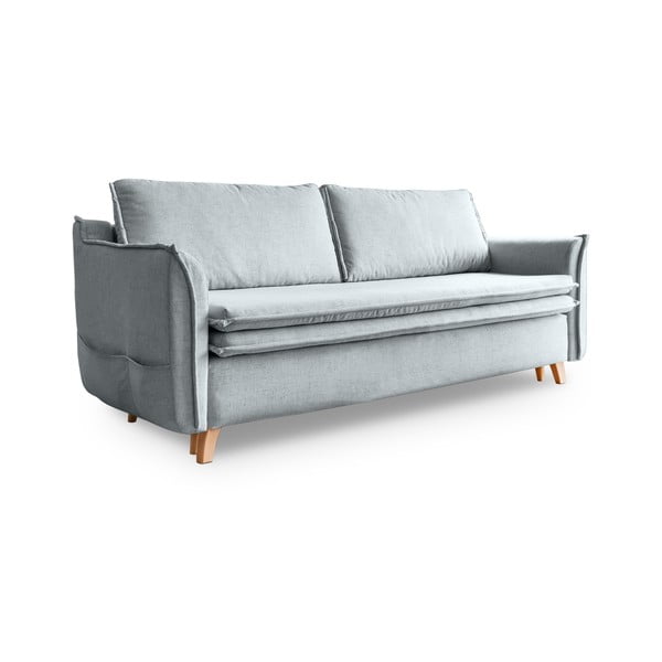 Gaiši pelēks salokāms dīvāns 225 cm Charming Charlie – Miuform
