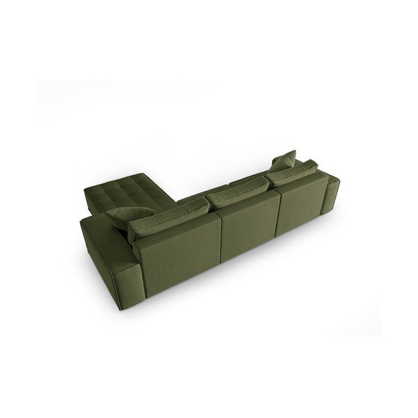 Zaļš stūra dīvāns (ar labo stūri) Mike – Micadoni Home-image-4