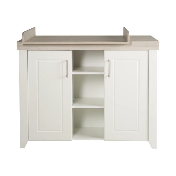 Balta zema bērnu kumode ar gobas imitāciju 120x98 cm Felicia – Roba-image-2