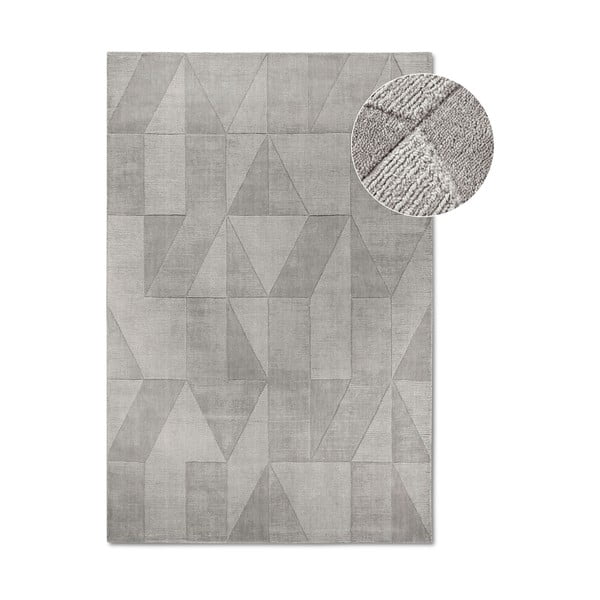 Pelēks ar rokām darināts vilnas paklājs 120x170 cm Ursule – Villeroy&Boch