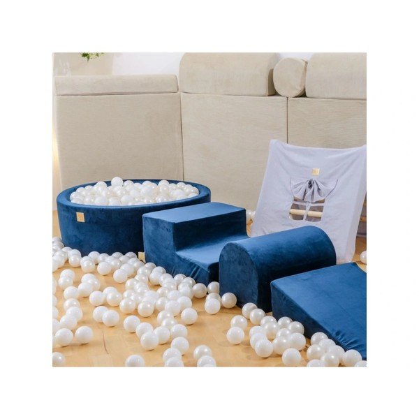 Krēmkrāsas samta putu rotaļu laukums (4 gab.) augstums 30 cm 225x90 cm Montessori – Meowbaby-image-1