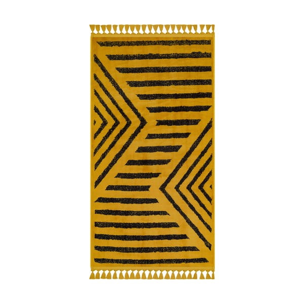 Dzeltens mazgājams paklājs 230x160 cm – Vitaus