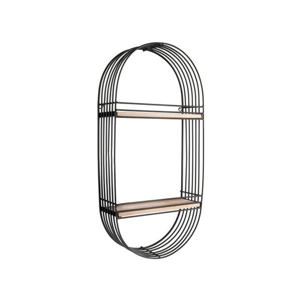 Melns sienas plaukts Leitmotiv Oval-image-1