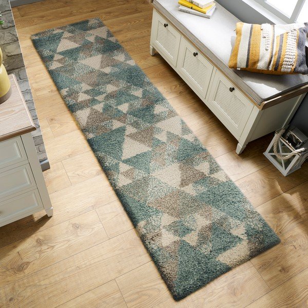 Zili pelēks paklājs Flair Rugs Nuru, 60 x 230 cm-image-1