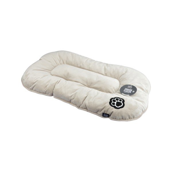 Bēša zamšādas mājdzīvnieku gulta suņiem 61x38 cm Flakes – Love Story-image-2