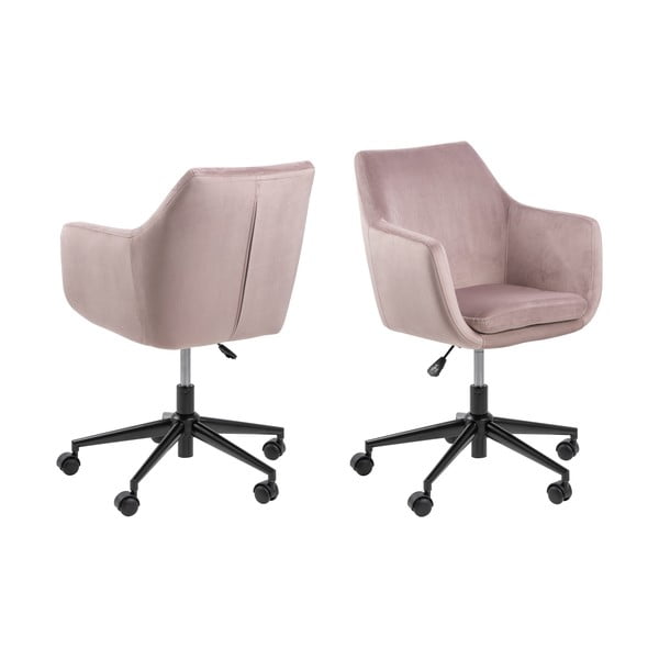 Rozā biroja krēsls Actona Nora-image-4
