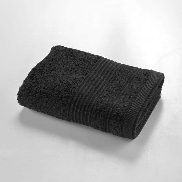 Melns frotē kokvilnas dvielis 50x90 cm Tendresse – douceur d'intérieur