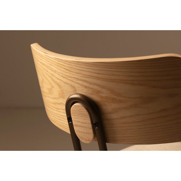 Bēšs/dabīga toņa polsterēts pusdienu krēsls Olimpia – MOME-image-3