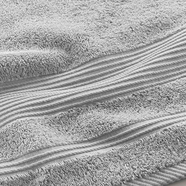 Gaiši pelēks frotē kokvilnas dvielis 90x150 cm Tendresse – douceur d'intérieur-image-2