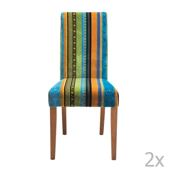 2 ēdamistabas krēslu komplekts ar dižskābarža koka pamatni Kare Design Irish