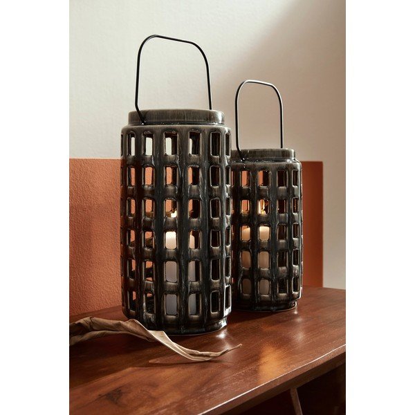 Keramikas laterna (augstums 30 cm) Darreh – Bizzotto-image-3