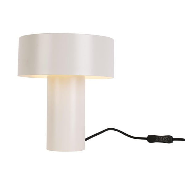 Balta galda lampa Leitmotiv Tubo, augstums 23 cm