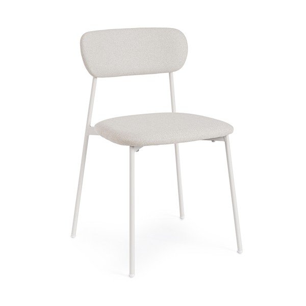 Balts polsterēts pusdienu krēsls Inka – Yes Everyday