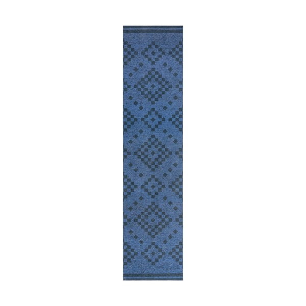 Tumši zils mazgājams paklājs 57x230 cm MATCH EVE – Flair Rugs